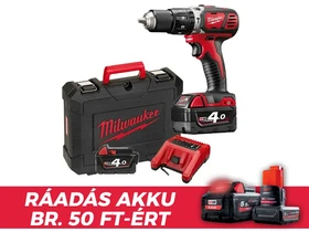 Milwaukee M18BPD-402C akkus ütvefúró-csavarozó 18 V | 50 Nm | 0 - 13 mm | Szénkefés | 2 x 4 Ah akku + töltő | Kofferben