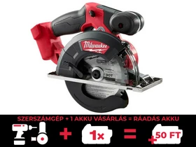 Milwaukee M18 FMCS-0 akkus körfűrész 18 V | Körfűrészlap 150 mm x 20 mm | Vágás max. 57 mm | Szénkefementes | Akku és töltő nélkül | Kartondobozban