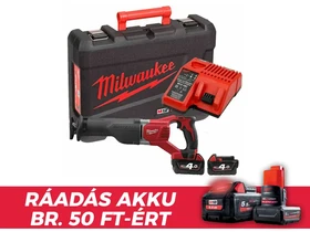 Milwaukee M18 BSX-402C akkus orrfűrész 18 V | 300 mm | Szénkefés | 2 x 4 Ah akku + töltő | Kofferben