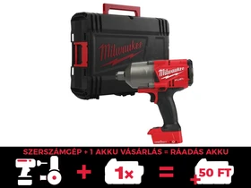 Milwaukee M18 ONEFHIWF34-0X akkus ütvecsavarozó 18 V | 1627 Nm | 3/4 inch | Szénkefementes | Akku és töltõ nélkül | Heavy Duty kofferben
