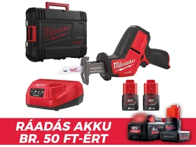 Milwaukee M12 CHZ-202X akkus orrfűrész 12 V | 150 mm | Szénkefementes | 2 x 2 Ah akku + töltő | Heavy Duty kofferben