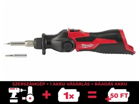 Milwaukee M12SI-0 akkus forrasztópáka 12 V | 400 °C | Akku és töltő nélkül | Kartondobozban