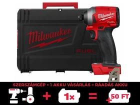 Milwaukee M18BLID2-0X akkus ütvecsavarozó bitbefogással 18 V | 180 Nm | 1/4 bit | Szénkefementes | Akku és töltõ nélkül | Heavy Duty kofferben