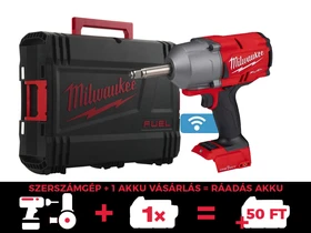 Milwaukee M18ONEFHIWF12E-0X akkus ütvecsavarozó 18 V | 102 Nm/203 Nm/610 Nm/1017 Nm | 1/2 inch | Szénkefementes | Akku és töltõ nélkül | Heavy Duty kofferben
