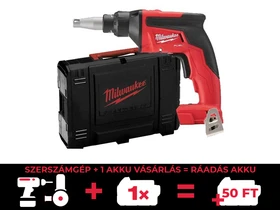 Milwaukee M18 FSG-0X akkus csavarbehajtó mélységütközõvel 18 V | Szénkefementes | Akku és töltõ nélkül | Heavy Duty kofferben
