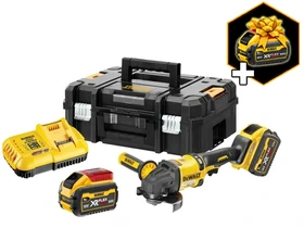DeWalt DCG418X2-QW akkus sarokcsiszoló 54 V | 125 mm | 9000 RPM | Szénkefementes | 2 x 9 Ah akku + töltõ | Kofferben