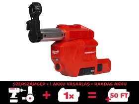 Milwaukee M18FCDDEXL-0 porelszívó feltét 26 mm-es SDS-Plus akkus fúrókalapácshoz