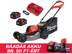 Milwaukee M18 F2LM46-802 akkus önjáró fűnyíró 18 V | 460 mm | 0 - 6,5 km/h | 1600 m² | Szénkefementes | 2 x 8 Ah akku + töltő