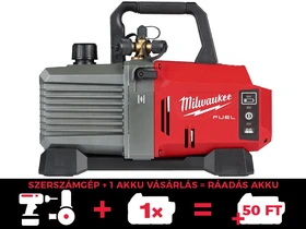 Milwaukee M18FVP5-0 akkus vákuumszivattyú 18 V | 142 l/perc | Szénkefementes | Akku és töltő nélkül