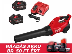 Milwaukee M18FBLG3-802 akkus lombfúvó 18 V | 54 m/s | Szénkefementes | 2 x 8 Ah akku + töltő | Kartondobozban