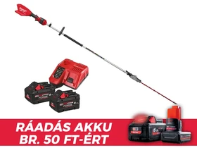 Milwaukee M18 FHETE27-802 akkus magassági sövényvágó 18 V | 600 mm | Magasság 2670 mm | Szénkefementes | 2 x 8 Ah akku + töltő