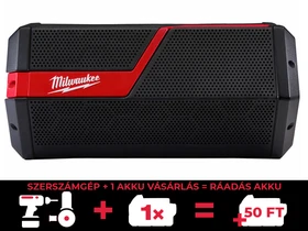 Milwaukee M12-18JSSP-0 akkus bluetooth hangszóró 12 V/18 V | 40 W | Akku és töltő nélkül | Kartondobozban