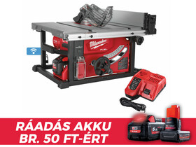 Milwaukee M18FTS210-121B akkus asztali körfűrész 18 V | Fűrészlap 210 mm x 30 mm | Vágás max. 63,5 mm | 1 x 12 Ah akku + töltő