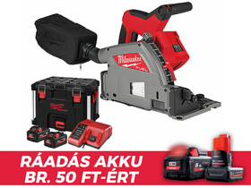 Milwaukee M18FPS55-552P akkus merülő körfűrész 18 V | Fűrészlap 165 mm x 20 mm | Vágás max. 59 mm | 2 x 5,5 Ah akku + töltő | Packout kofferben