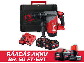 Milwaukee M18ONEFHPX-552X akkus fúró-vésőkalapács 18 V | 5 J | Betonban 32 mm | 4,2 kg | Szénkefementes | 2 x 5,5 Ah akku + töltő | Heavy Duty kofferben