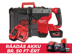 Milwaukee M18FHM-121C akkus fúró-vésőkalapács 18 V | 11 J | Betonban 45 mm | 10,2 kg | Szénkefementes | 1 x 12 Ah akku + töltő | Kofferben