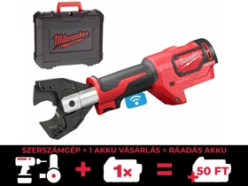 Milwaukee M18ONEHCC-0C CU/AL-SET akkus kábelvágó 18 V | 35 mm | 53 kN | Szénkefementes | Akku és töltő nélkül | Kofferben