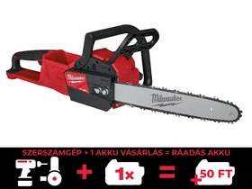 Milwaukee M18FCHS-0 akkus láncfűrész 18 V | 400 mm | Szénkefementes | Akku és töltő nélkül | Kartondobozban