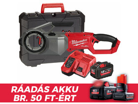 Milwaukee M18 FPT2-121C akkus menetvágó 18 V | 1/8 - 2 inch | Szénkefementes | 1 x 12 Ah akku + töltő | Kofferben