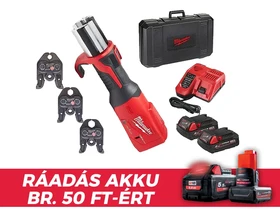 Milwaukee M18BLHPT-202C M-SET akkus csőprés Standard | 18 V | 0 - 108 mm | 32 kN | Szénkefementes | 2 x 2 Ah akku + töltő | Kofferben