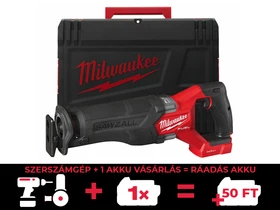 Milwaukee M18ONEFSZ-0X akkus orrfűrész 18 V | 300 mm | Szénkefementes | Akku és töltő nélkül | Heavy Duty kofferben