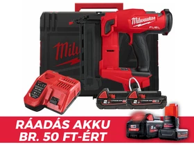 Milwaukee M18FN18GS-202X akkus finiselő szegező 18 V | 16 - 54 mm | Átmérő 1,2 mm | 0 ° | Szénkefementes | 2 x 2 Ah akku + töltő | Heavy Duty kofferben