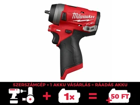 Milwaukee M12FIW14-0 akkus ütvecsavarozó 12 V | 136 Nm | 1/4 inch | Szénkefementes | Akku és töltõ nélkül | Kartondobozban