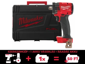Milwaukee M18FIW2F12-0X akkus ütvecsavarozó 18 V | 34 Nm/102 Nm/203 Nm/339 Nm | 1/2 inch | Szénkefementes | Akku és töltõ nélkül | Heavy Duty kofferben