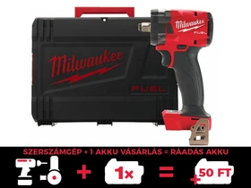 Milwaukee M18FIW2P12-0X akkus ütvecsavarozó 18 V | 34 Nm/102 Nm/203 Nm/339 Nm | 1/2 inch | Szénkefementes | Akku és töltõ nélkül | Heavy Duty kofferben