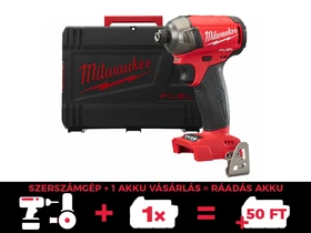 Milwaukee M18FQID-0X akkus ütvecsavarozó bitbefogással 18 V | 50 Nm | 1/4 bit | Szénkefementes | Akku és töltõ nélkül | Heavy Duty kofferben