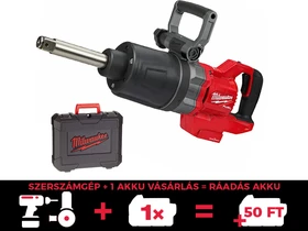 Milwaukee M18 ONEFHIWF1D-0C akkus ütvecsavarozó 18 V | 1180 Nm/1254 Nm/1966 Nm/2576 Nm | 1 inch | Szénkefementes | Akku és töltõ nélkül | Kofferben