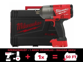 Milwaukee M18ONEFHIWP12-0X akkus ütvecsavarozó 18 V | 190 Nm/400 Nm/1017 Nm | 1/2 inch | Szénkefementes | Akku és töltõ nélkül | Heavy Duty kofferben
