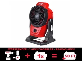 Milwaukee M12AF-0 akkus ventilátor 12 V | Szénkefés | Akku és töltő nélkül