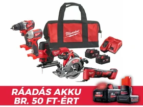 Milwaukee M18 FPP5K-502B gépcsomag Kartondobozban