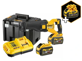 DeWalt DCS389X2-QW akkus orrfűrész 54 V | 300 mm | Szénkefementes | 2 x 9 Ah akku + töltő | TSTAK kofferben DeWalt DCS389X2-QW akkus orrfűrész 54 V | 300 mm | Szénkefementes | 2 x 9 Ah akku + töltő | TSTAK kofferben
