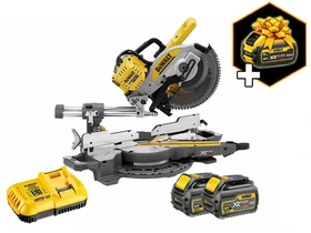 DeWalt DCS727T2-QW akkus gérvágó 54 V | Fűrészlap 250 mm x 30 mm | Vágás max. 77 x 305 mm | Szénkefementes | 2 x 6 Ah akku + töltő DeWalt DCS727T2-QW akkus gérvágó 54 V | Fűrészlap 250 mm x 30 mm | Vágás max. 77 x 305 mm | Szénkefementes | 2 x 6 Ah akku + töltő