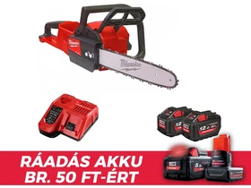 Milwaukee M18FCHS35-122 akkus láncfűrész 18 V | 350 mm | Szénkefementes | 2 x 12 Ah akku + töltő | Kartondobozban