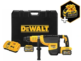 DeWalt DCH775X2-QW akkus fúró-vésőkalapács 54 V | 19,4 J | Betonban 52 mm | 10,9 kg | Szénkefementes | 2 x 9 Ah akku + töltő | Kofferben DeWalt DCH775X2-QW akkus fúró-vésőkalapács 54 V | 19,4 J | Betonban 52 mm | 10,9 kg | Szénkefementes | 2 x 9 Ah akku + töltő | Kofferben