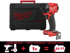Milwaukee M18FID3-0X akkus ütvecsavarozó bitbefogással 18 V | 226 Nm | 1/4 bit | Szénkefementes | Akku és töltõ nélkül | Heavy Duty kofferben