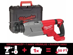 Milwaukee M18FHACOD32-0C akkus fúró-vésőkalapács 18 V | 4,9 J | Betonban 32 mm | 5,9 kg | Szénkefementes | Akku és töltő nélkül | Kofferben