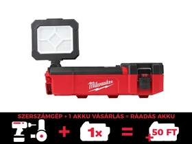 Milwaukee M12POAL-0 akkus szerelőlámpa 12 V | 600 lumen/1000 lumen/1400 lumen | Akku és töltő nélkül