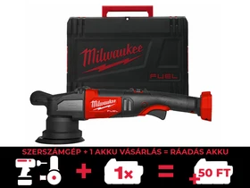 Milwaukee M18FROP15-0X akkus polírozógép 18 V | 125 mm | Szénkefementes | Akku és töltő nélkül | Heavy Duty kofferben