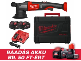 Milwaukee M18FROP15-502X akkus polírozógép 18 V | 125 mm | Szénkefementes | 2 x 5 Ah akku + töltő | Heavy Duty kofferben