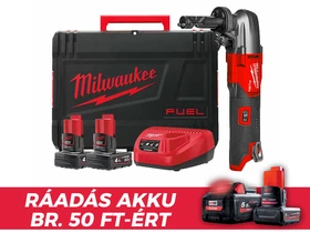 Milwaukee M12FNB16-402X akkus folyamatos lyukasztó 12 V | Szénkefementes | 2 x 4 Ah akku + töltõ | Heavy Duty kofferben