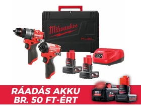 Milwaukee M12FPP2A2-402X gépcsomag Heavy Duty kofferben