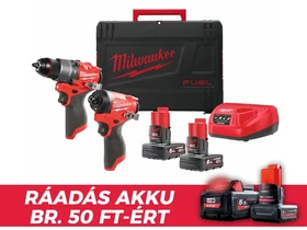 Milwaukee M12FPP2A2-602X gépcsomag Heavy Duty kofferben