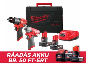 Milwaukee M12FPP2E2-402X gépcsomag Heavy Duty kofferben