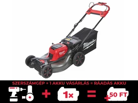 Milwaukee M18F2LM53-0 akkus önjáró fűnyíró 2 x 18 V | 530 mm | 0 - 6,4 km/h | 2000 m² | Szénkefementes | Akku és töltő nélkül