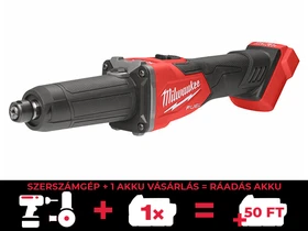 Milwaukee M18FDGRB-0 akkus egyenes csiszoló 18 V | Szénkefementes | Akku és töltõ nélkül | Kartondobozban