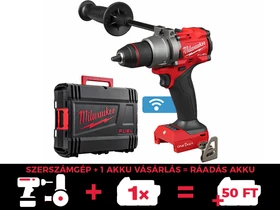 Milwaukee M18ONEPD3-0X akkus ütvefúró-csavarozó 18 V | 158 Nm | 1,5 - 13 mm | Szénkefementes | Akku és töltő nélkül | Heavy Duty kofferben